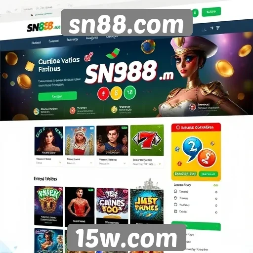 Interface do usuário do site sn88.com